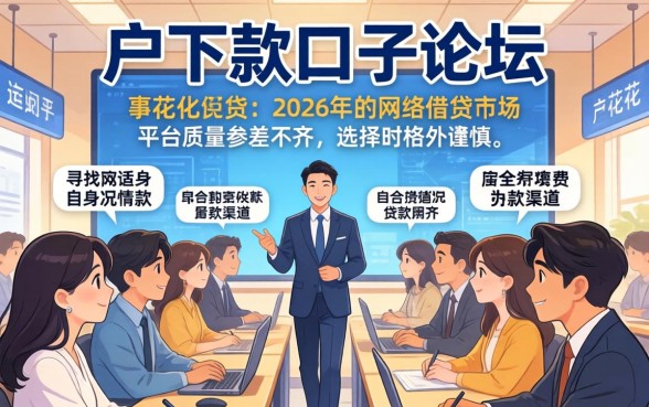 花户怎么在口子论坛申请贷款