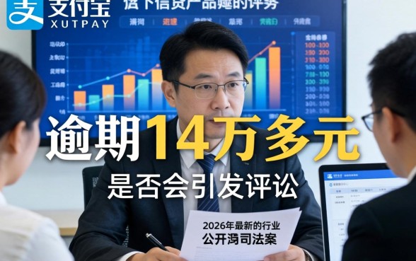 支付宝逾期14万多会起诉吗