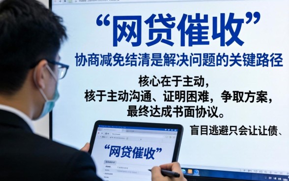 网贷催收协商减免结清怎么办