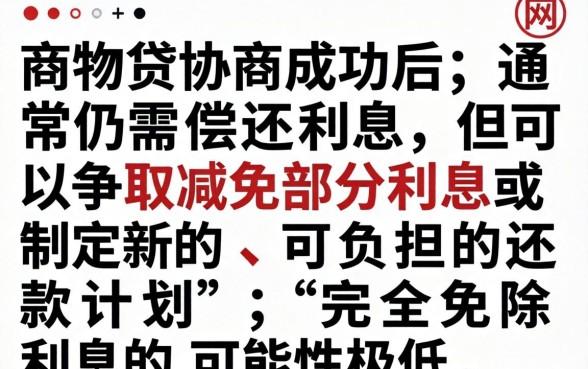 网商贷协商后利息可以不还吗