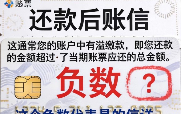 为什么信用卡还款后显示负数