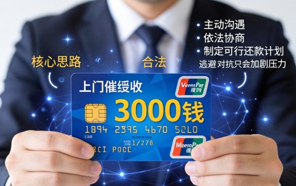 信用卡上门催收3000块钱合法吗