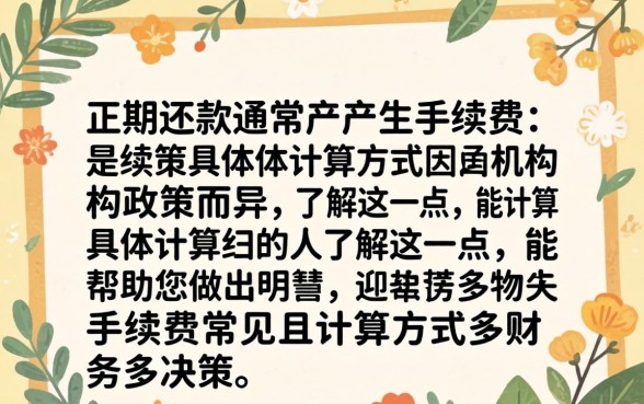 延期还款手续费如何计算及收费标准