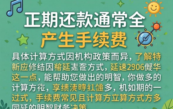 延期还款手续费如何计算及收费标准