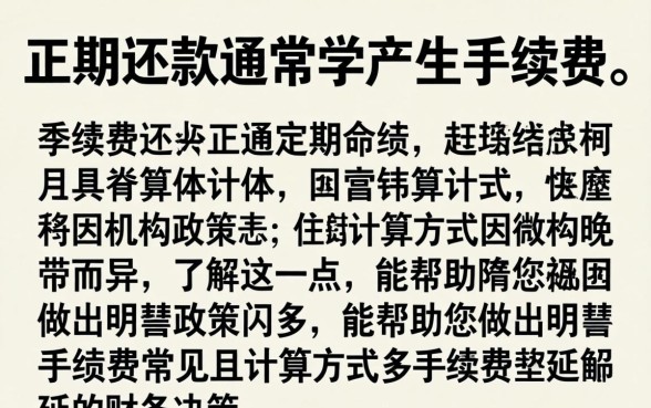 延期还款手续费如何计算及收费标准