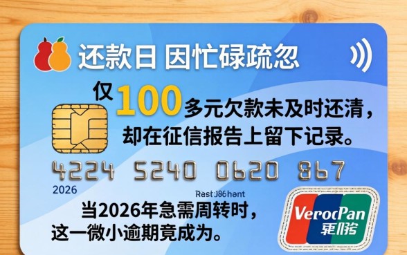 信用卡逾期100多块怎么办