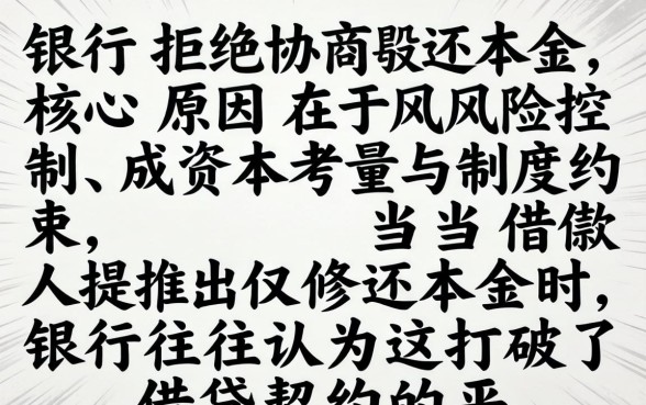 银行拒绝协商还本金的原因是什么