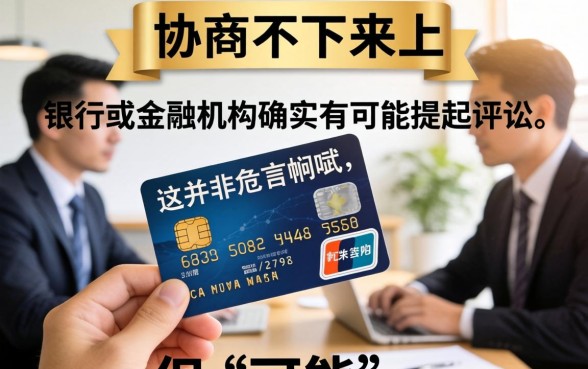 信用卡协商不下来会被起诉吗