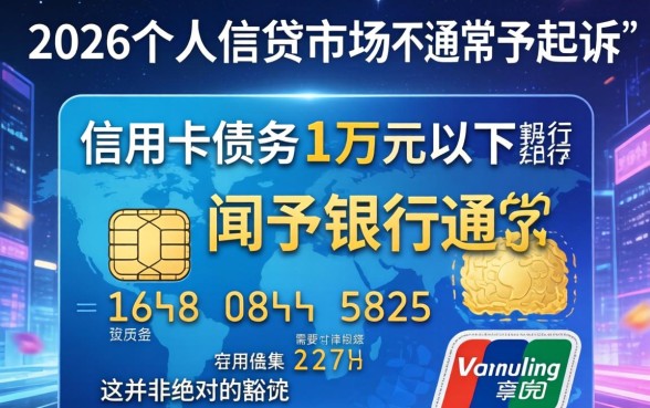 信用卡欠款1万以下不起诉会怎样处理