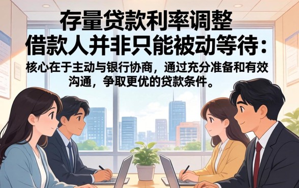 存量贷款调整自主协商流程详解