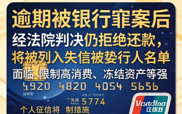 刷信用卡被起诉有什么后果