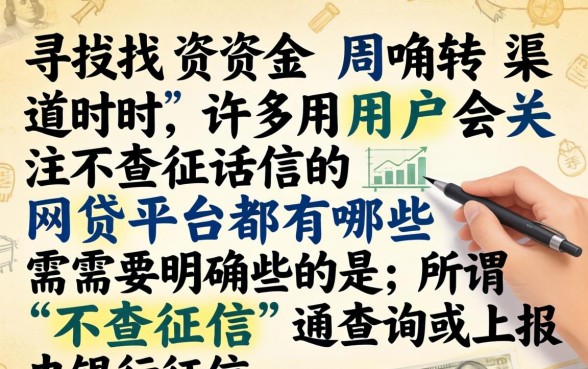 不查征信的网贷平台都有哪些