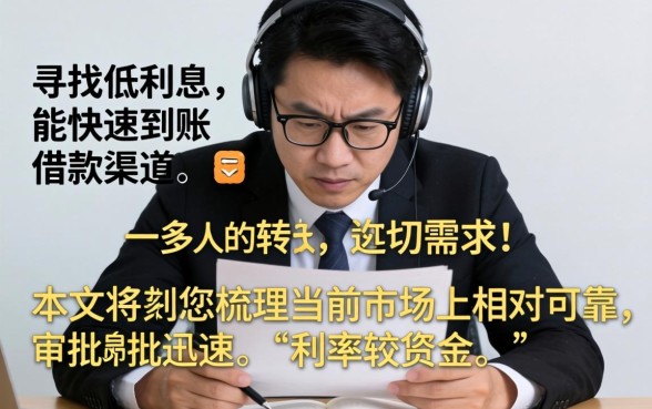 低利息秒下款的口子有哪些推荐