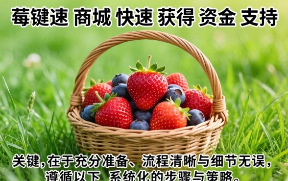 如何在草莓商城快速申请下款