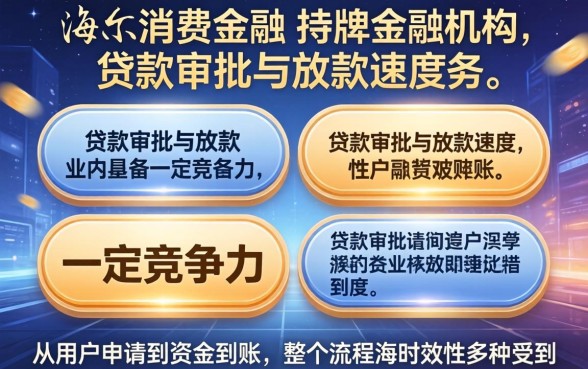 海尔消费金融借款多久到账审核容易通过吗