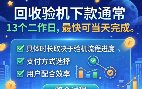 爱回收验机下款需要多长时间
