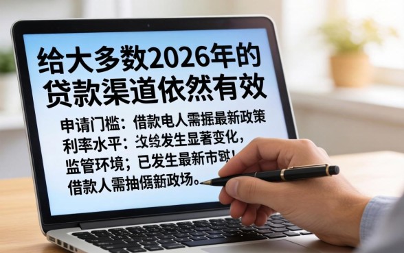 2026年贷款渠道还能用吗
