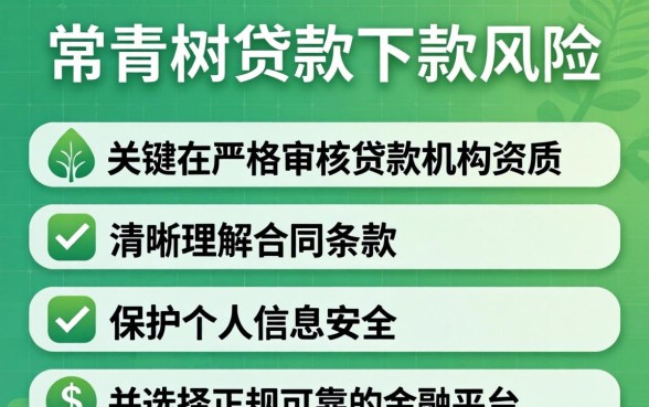 常青树贷款下款风险如何防范