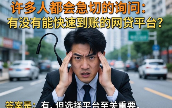 有没有能快速到账的网贷平台