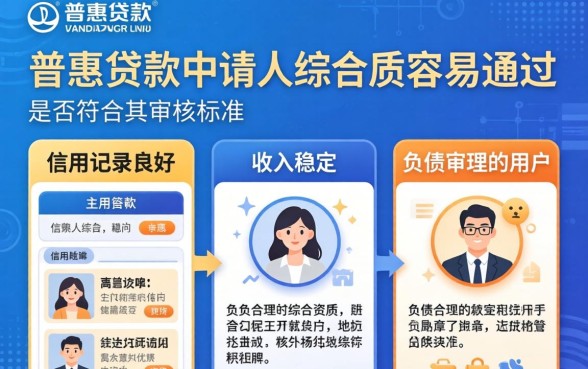 万达普惠贷款申请容易通过吗