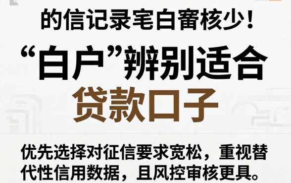 白户贷款口子哪个容易通过审核
