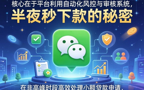 微信半夜秒下款的秘密是什么