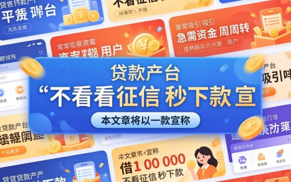 借10000不看征信秒下款是真的吗