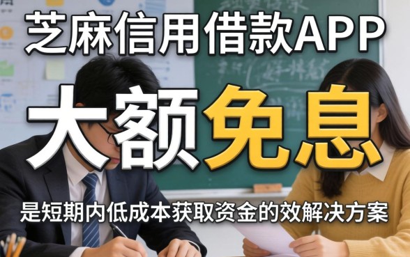 芝麻信用借款app大额免息是真的吗