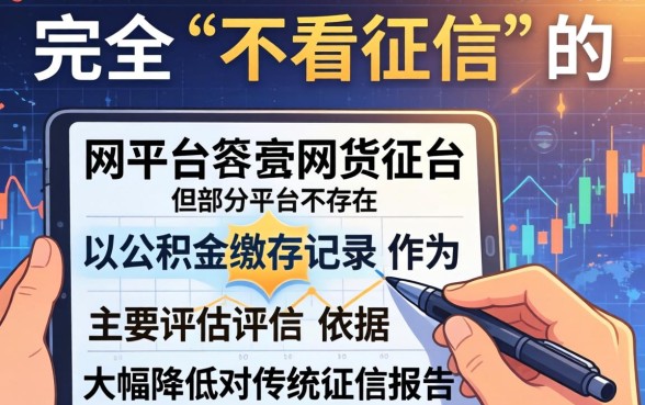 凭公积金不看征信的网贷平台有哪些