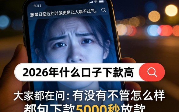 2026什么口子下款高，枚举5个无视一切包下款5000秒下款的口子