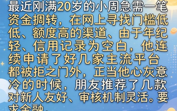 20000以上的网贷，汇整五个20岁借钱不求征信速借口子