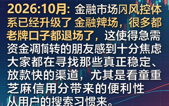 2026年十月能下款的口子，遴选5个芝麻信用可以借钱的口子