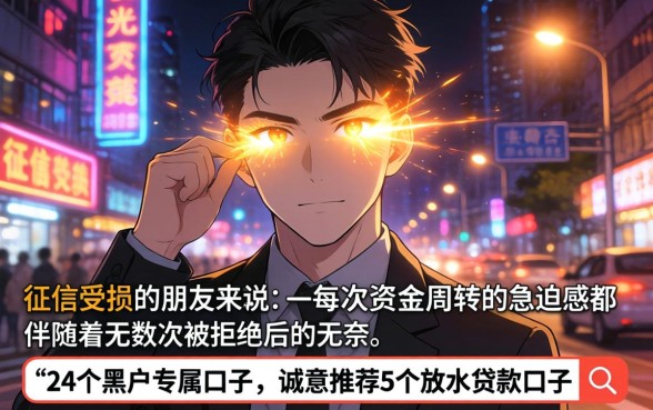 24个黑户专属口子，诚意推荐5个放水的贷款口子