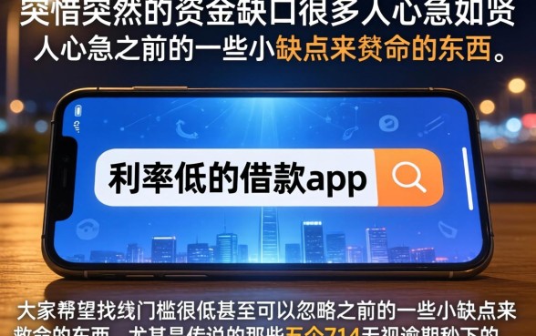 利率低的借款app，精选五个714无视逾期秒下的app