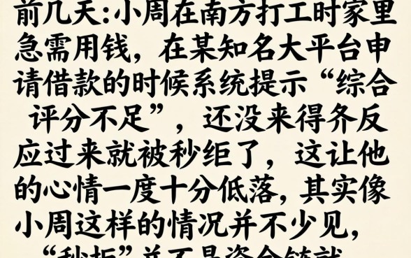 网贷秒拒还能在哪看，整理5个无视风控不看征信的网贷