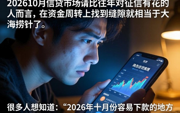 2026年10月容易下款的口子，甄选5个黑到不能再黑都能下款的口子