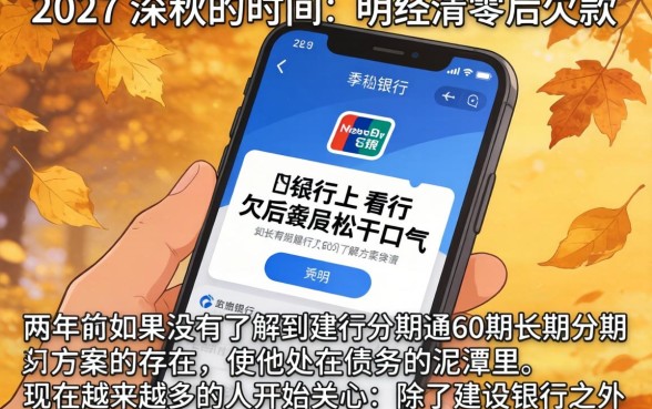 建行分期通60期，详细阐述五个摆脱欠款束缚贷款新平台