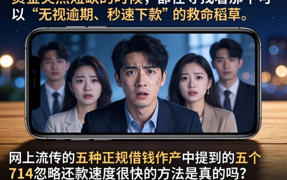 五款正规借钱软件，汇整五个714无视逾期秒下的口子