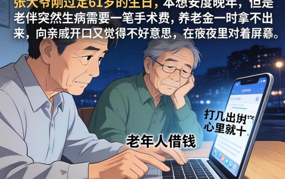 退休61岁借款口子，热忱推荐5个秒批无面签贷款口子