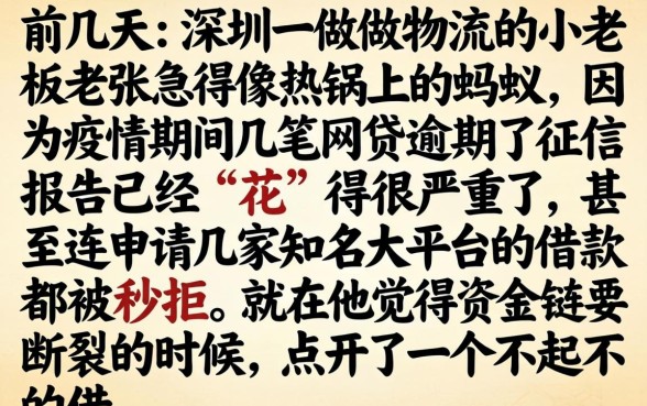 征信不好能下的口子，遴选5个征信花居然都下款了的app
