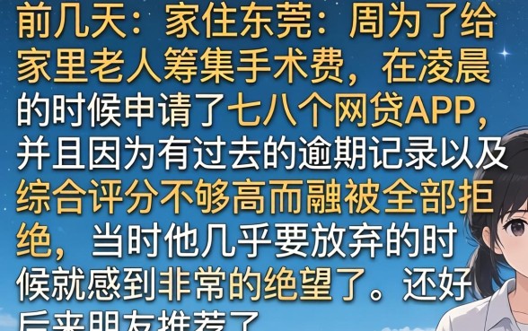 哪个好下款不查征信，整合五个无视综合评分不足的网贷