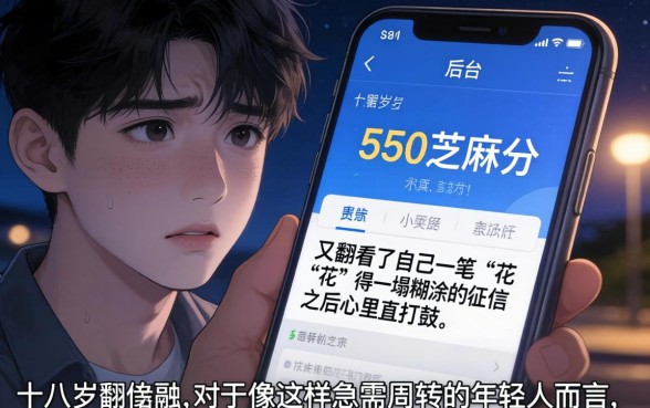 18周岁芝麻分550借款，梳理五个征信花居然都下款的平台