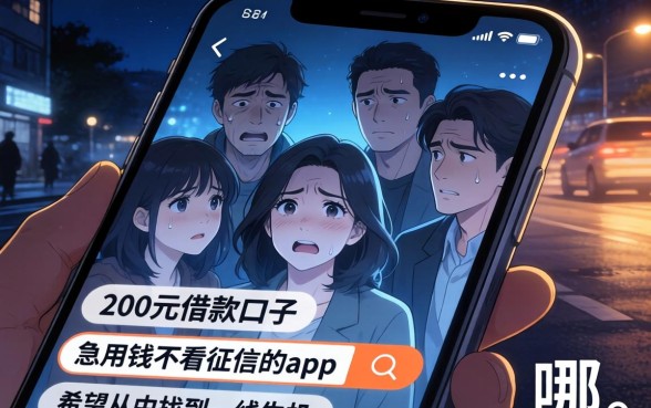 200元借款口子，陈列5个急用不求评分快借无忧的app