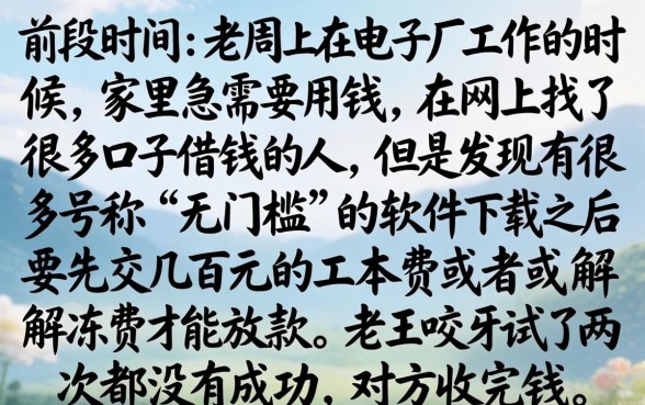 需要押金的借款口子，归集5个不查征信好下款的网贷软件