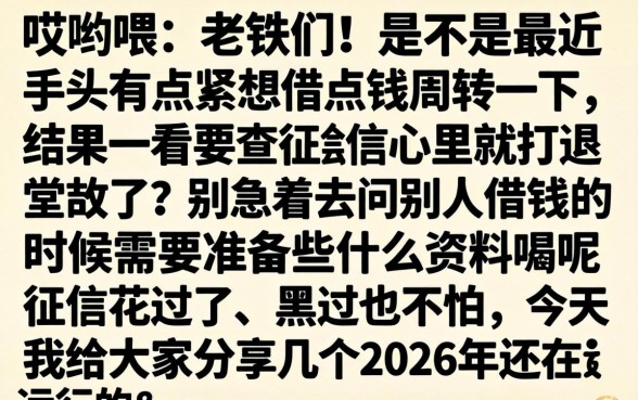 2026年正规网贷中，归纳5个手机可以临时借钱的平台