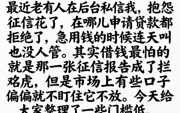 有汇款和流水记录就能借款的平台有哪些，汇总5个黑征信也能贷款的网贷口子