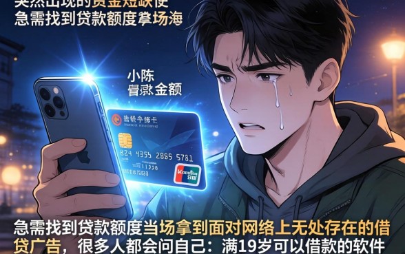 贷款额度秒下口子，热忱推荐5个满19岁可以借款的软件