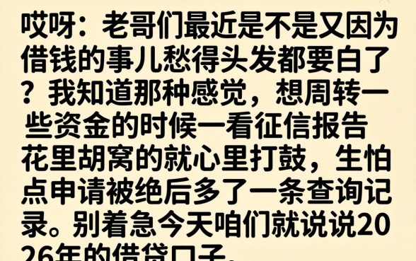 2026年借贷口子，汇总五个周周到贷款相同系列的平台