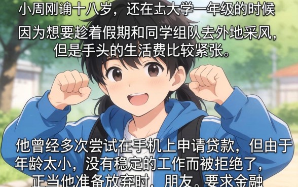 18岁可以下款的口子，梳理五个12月能贷款的口子