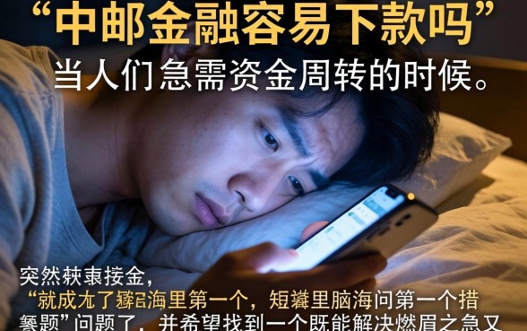 中邮金融容易下款吗，梳理五个手机和身份证快速借钱平台